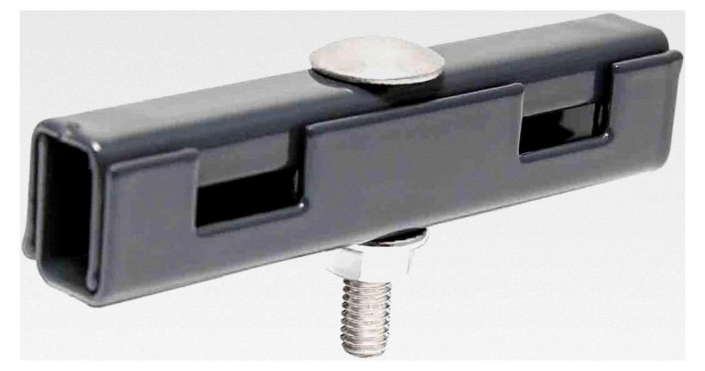 U Mattenverbinder 10er Pack - U-Form Doppelstabmattenzaun Verbinder für leichte und schwere Zäune - Gittermattenverbinder in Anthrazit