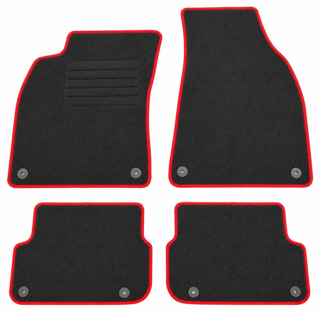 Fußmatten-Set für Audi A6 4F C6, 06/2006-08/2011, 4-teilig, Produktbild 