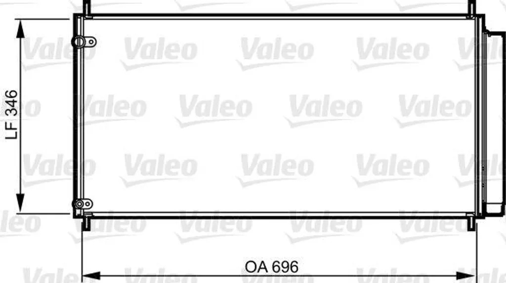 Valeo 814205 Condensateur de Climatisation OE 8845002410 Toyota Auris