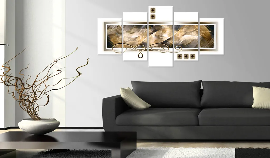 Quadro Moderno 020101-269 100x50 cm - 5 Pezzi in Tessuto Non Tessuto - 2