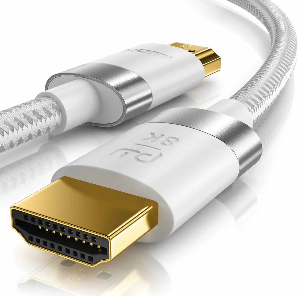 Cavo HDMI 8K Primewire 2.1 2m | 48Gbps 120Hz eARC | Ultra HD Bianco