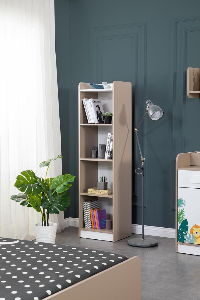 Bücherregal Kinderzimmer Braun Schrank Möbel Modern Holz Design Neu