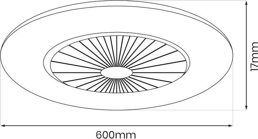 Ventilateur de plafond doré 48W avec LED variable et télécommande