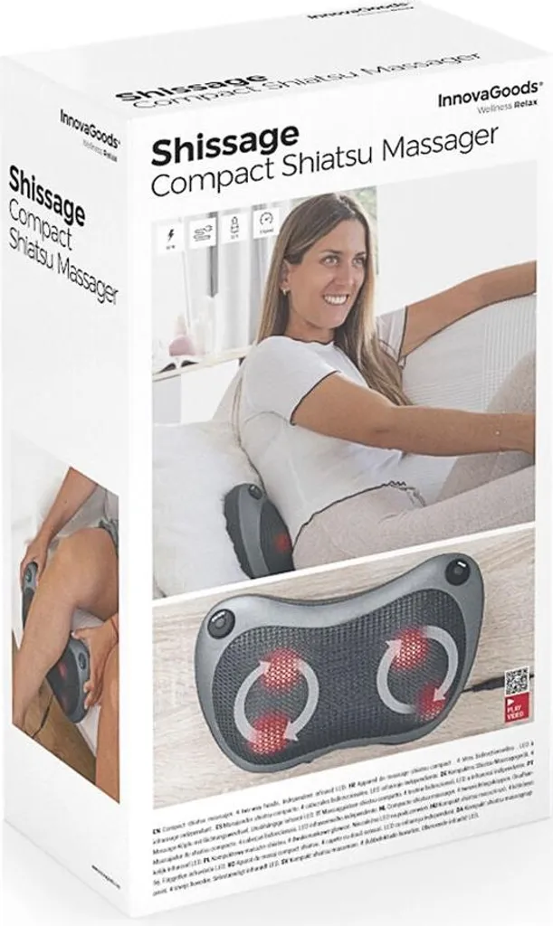 Masseur Shiatsu Compact Shissage InnovaGoods - Massage Cervical à Chaleur