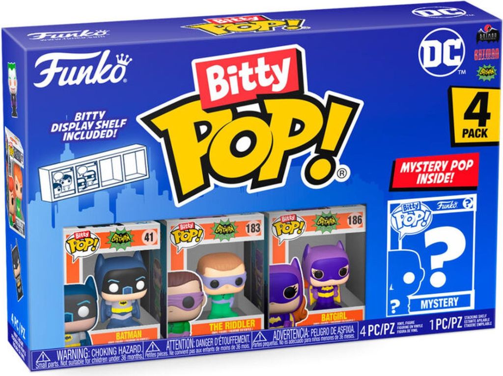 DC - Batman'66 The Riddler Batgirl 4er Pack - Bitty Pop! Funko