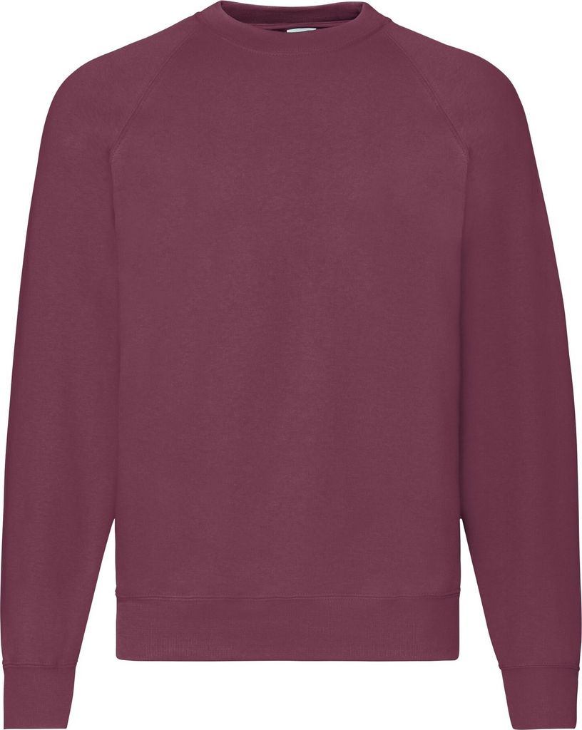 Fruit of the Loom - "Classic" Sweatshirt für Herren Raglanärmel PC6399 (M) (Burgunderrot)