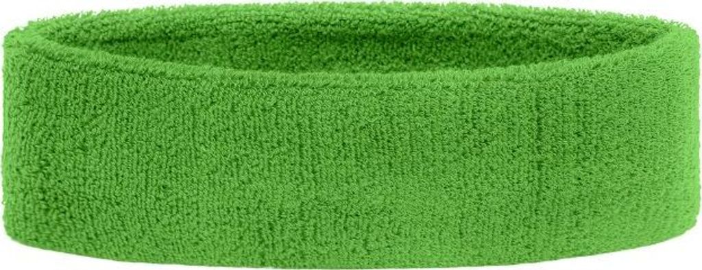 Frottee Stirnband für Sport und Freizeit lime-green, Gr. one size
