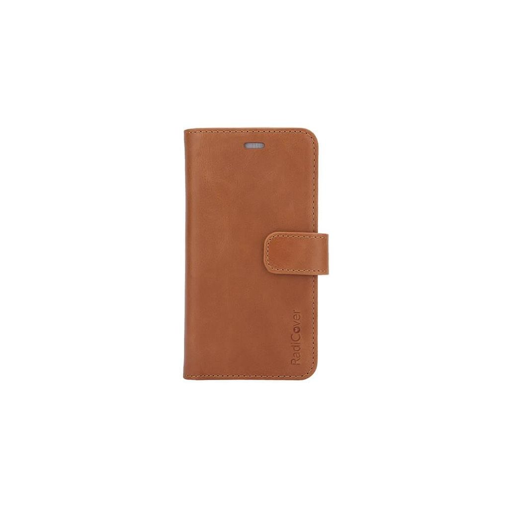 RADICOVER Strahlenschutz-Handyhülle Leder iPhone 6/7/8/SE 2in1 Magnethülle Braun