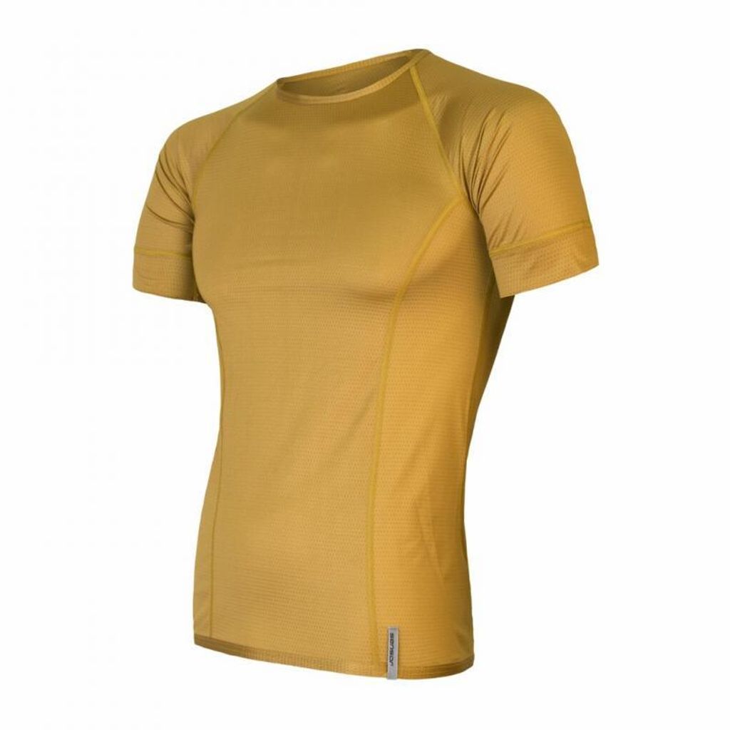 T-Shirt Sensor Coolmax (Polyesterfasern) Tech Herren kurz senf größe L 22100022-02