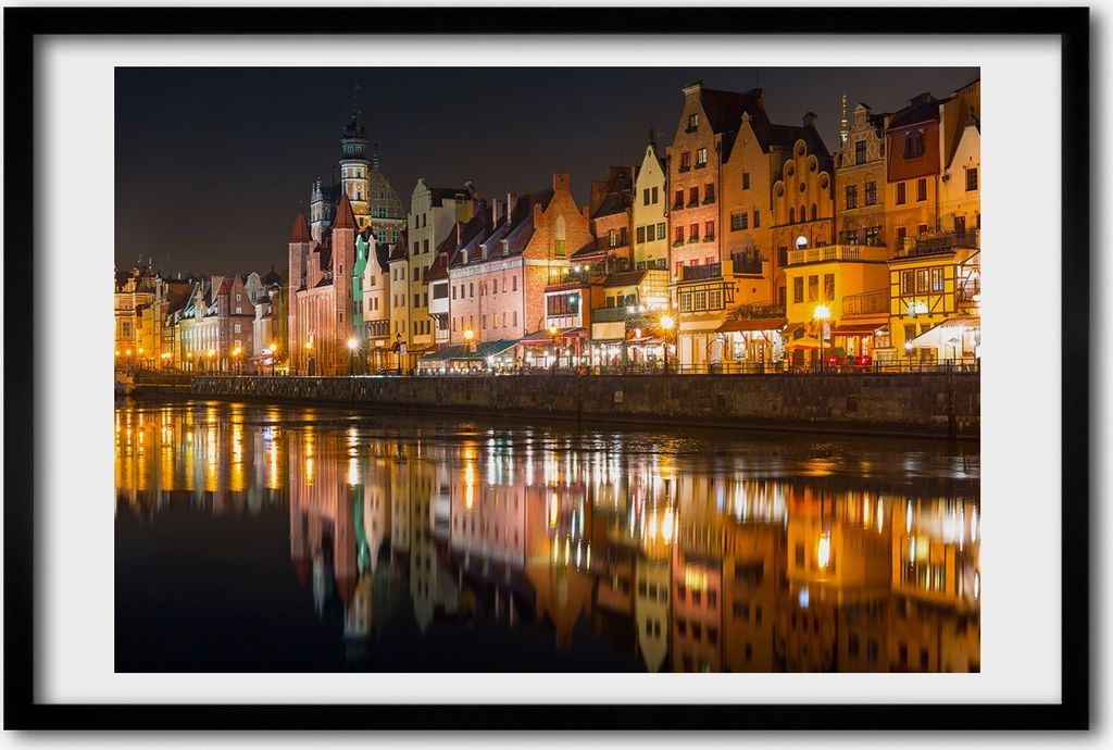 Bild 60x40 MDF-Rahmen, Wandkunst gdańsk Polen