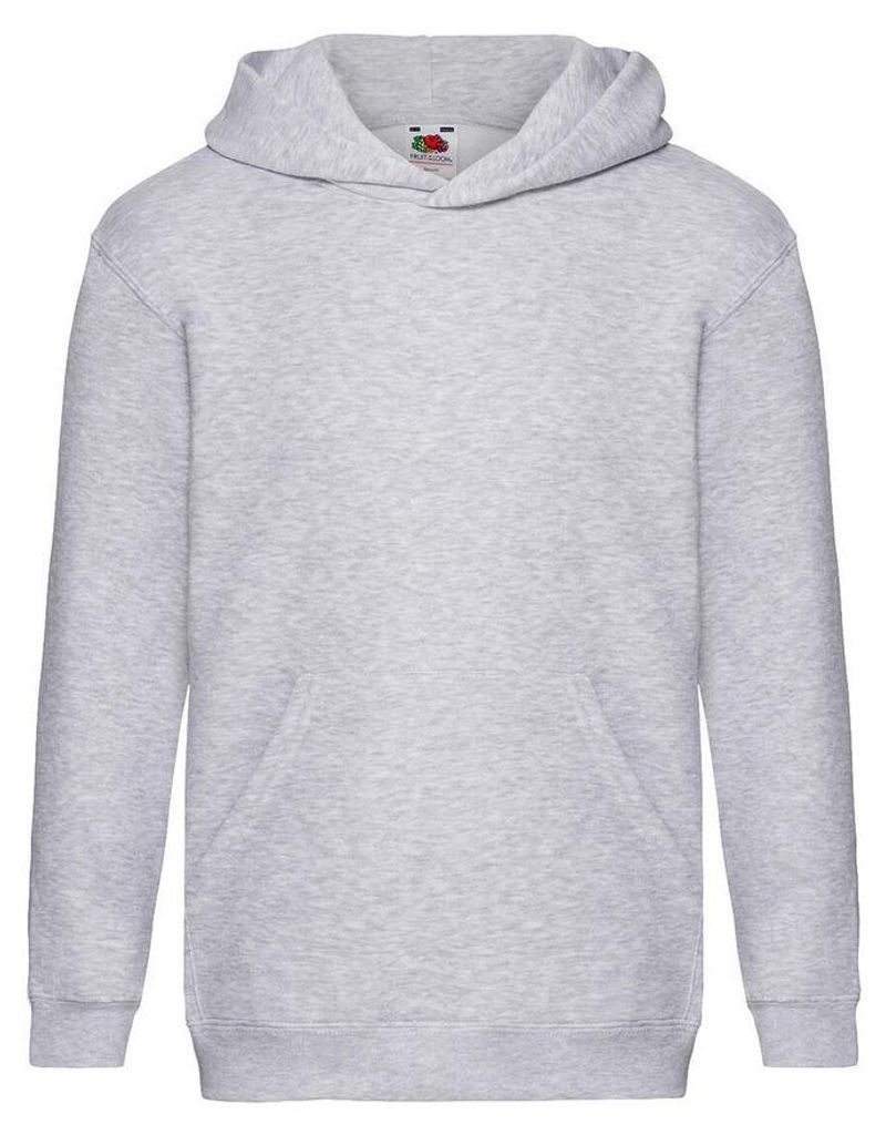 Fruit of the Loom - "Premium" Kapuzenpullover für Kinder FK2724 (164-170) (Grau meliert)