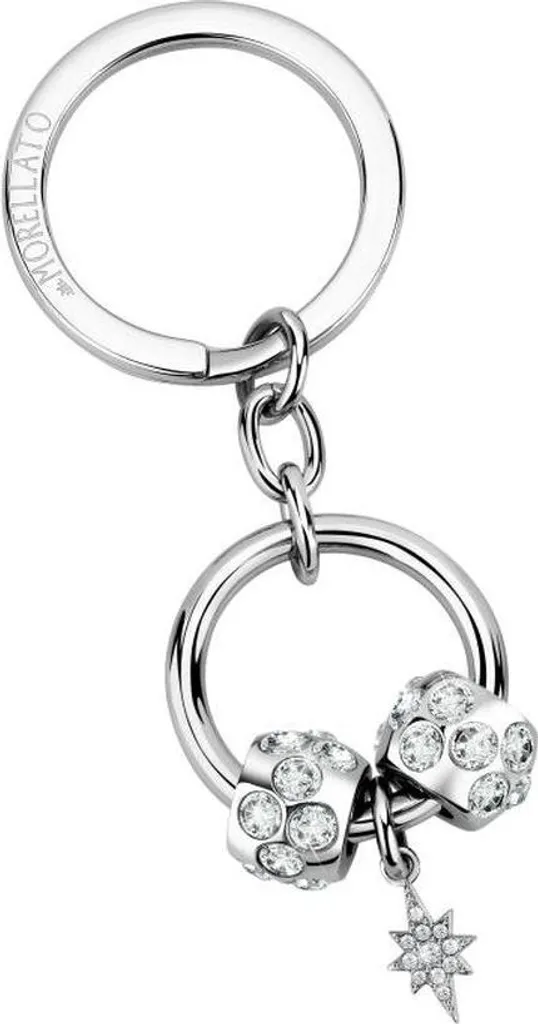 Porte-clés Morellato SD7317 Argenté - Accessoire Chic en Acier Inoxydable