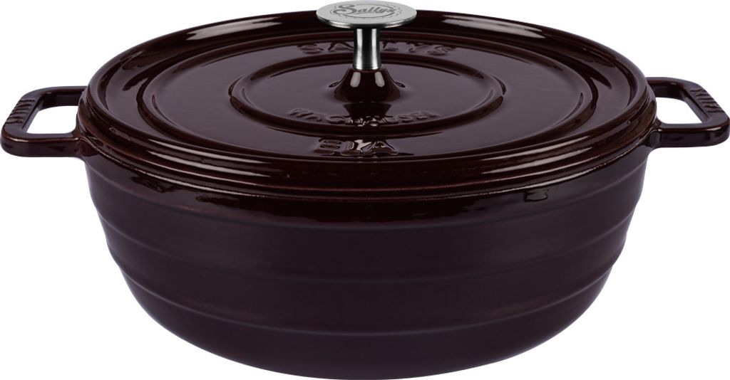 Sallys Gusseisentopf Ela - Plum Purple Majolika