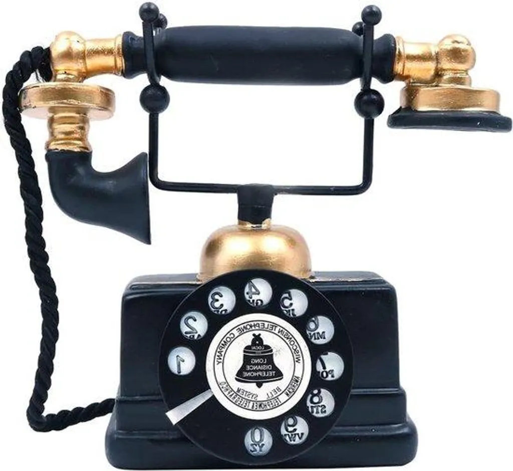 Téléphone ancien à cadran rotatif déco idéal pour salon ou comptoir