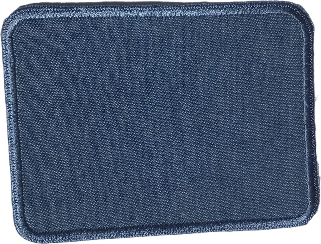 Mono Quick 2er Jeans Flicken, Rechteckig, Applikation, Patch, Reparaturflicken : Blau Farbe: Blau