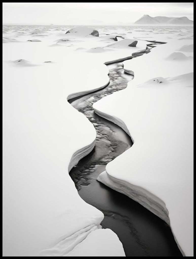 Plakat 75x100cm Frostspalten