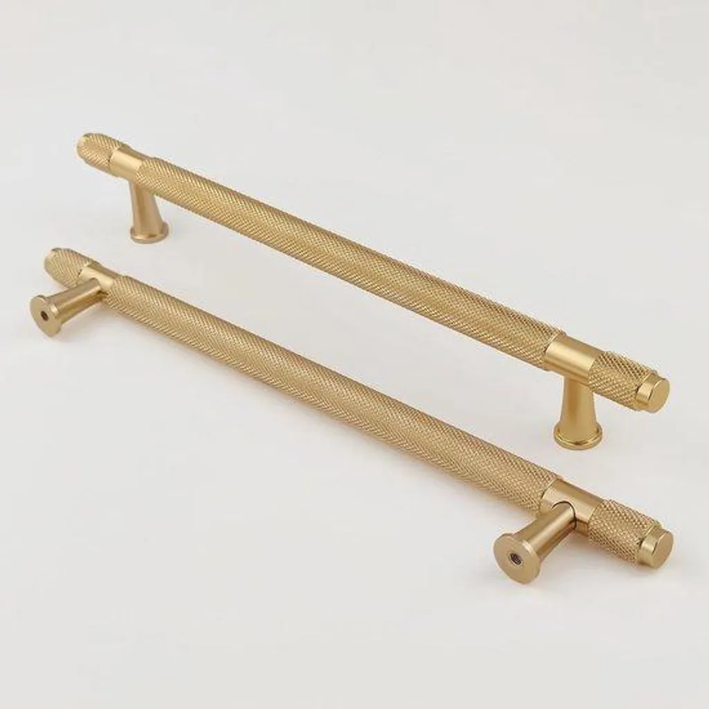 Boutons de tiroir jaunes en aluminium pour rénovation de cuisine DIY