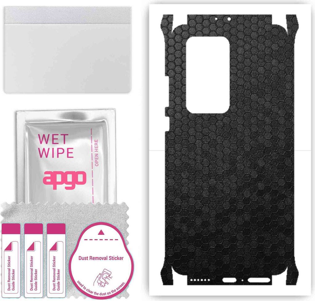 apgo Rückseite + Seiten Schutzfolie, Skin, kompatibel mit Huawei P40 Pro Plus, Hinten Displayschutzfolie aus Vinylfolie, kratzfest, einfache Monta...