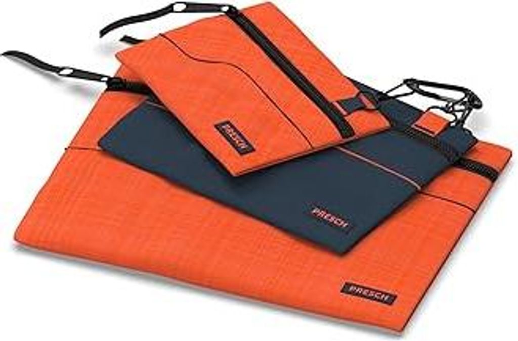 Presch Werkzeugtasche Leer 3er Set -Kleine Mehrzweck Etuis, Beutel mit Karabiner und Reißverschluss für Kleinteile wie Nagel, Schrauben und Muttern