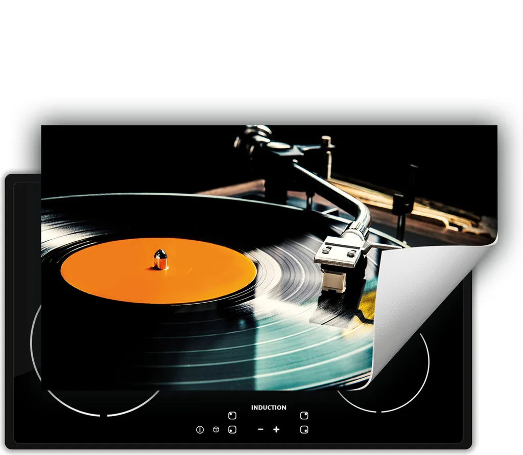 Tappetino Proteggi Piano Cottura DarHaus 90x52 cm Nero Vinile