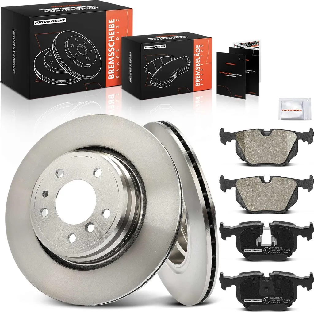 Kit Freinage Arrière Complet Disques et Plaquettes pour BMW Série 7 E38