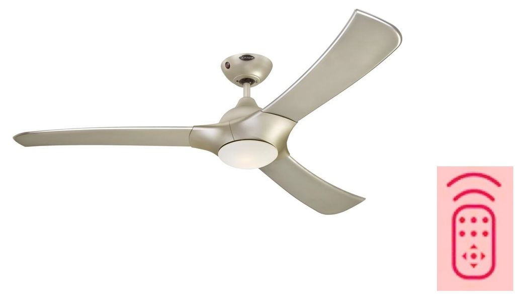 Stropný ventilátor Techno 132 cm s osvetlením LED a Obrázok produktu 