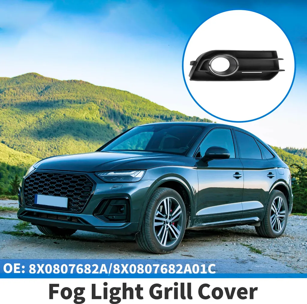 Grille antibrouillard droite Audi A1 2010-2015 - ABS Haute Qualité Noir/Argent