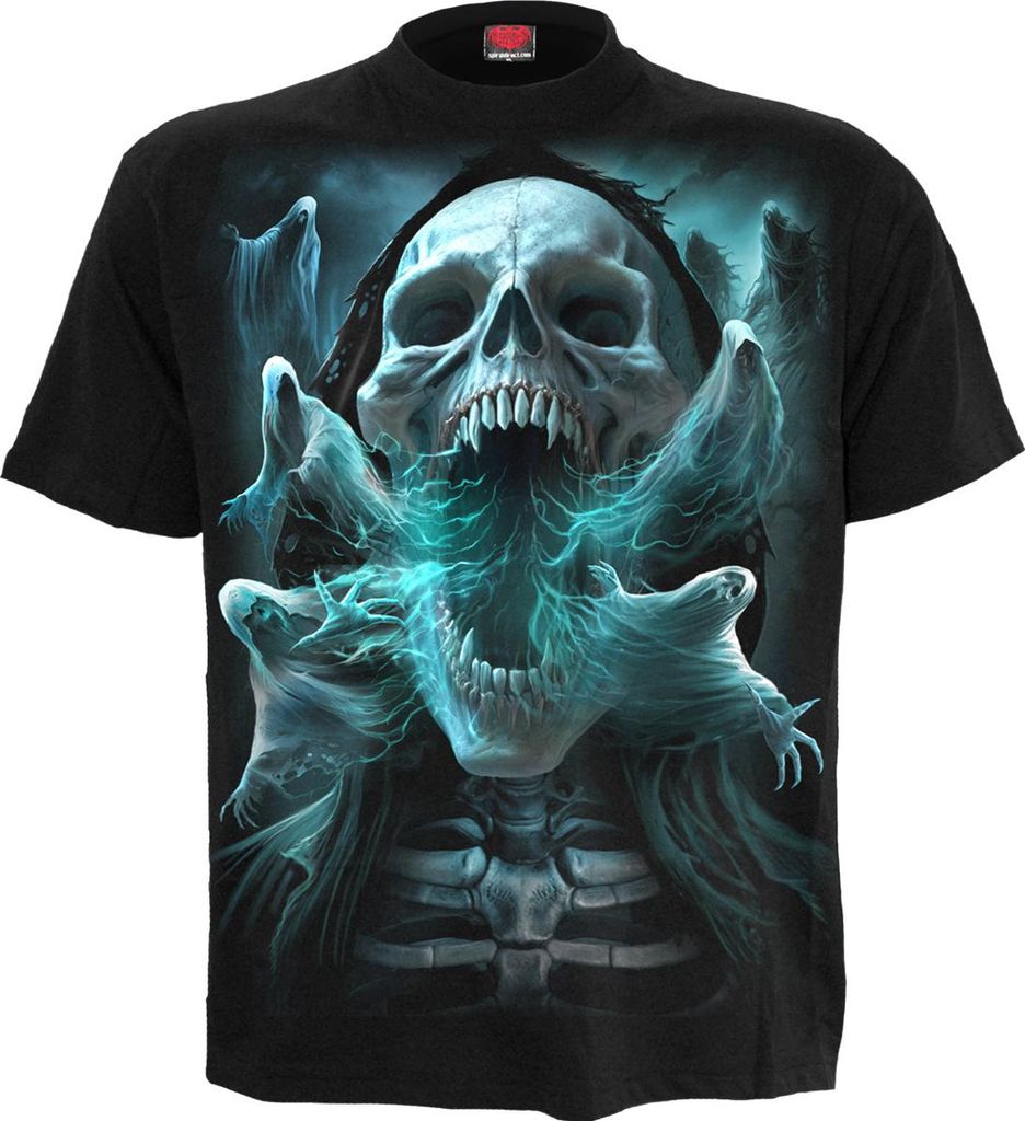 Spirale - Geister-Totenkopf - T-Shirt Produktbild 