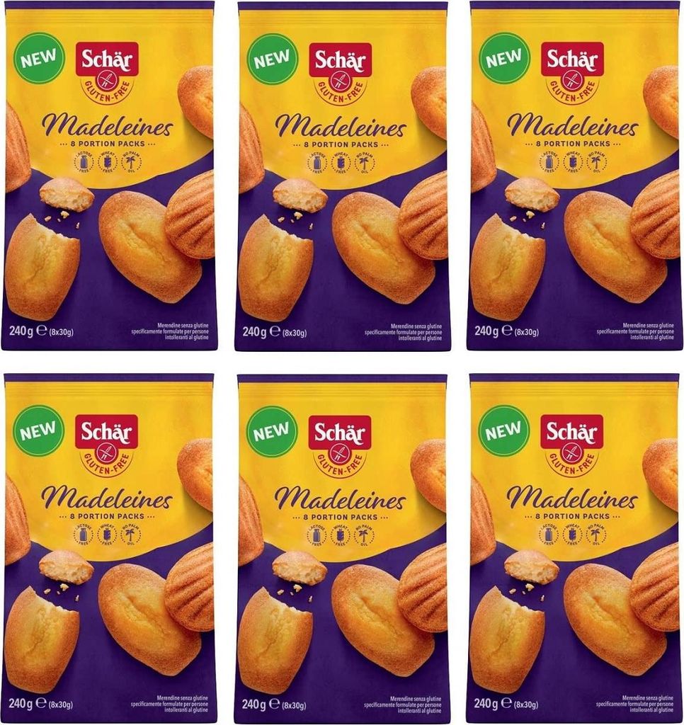6x Schär Gluten Free Madeleines Merendina Glutenfreier Produktbild 