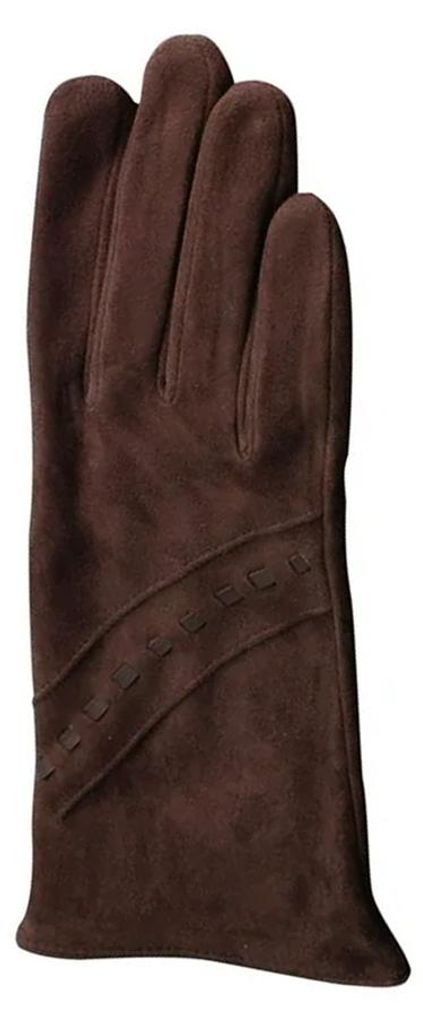 Eastern Counties Leather - Schleife-Handschuhe für Damen, Wildleder EL543 (XL) (Braun)