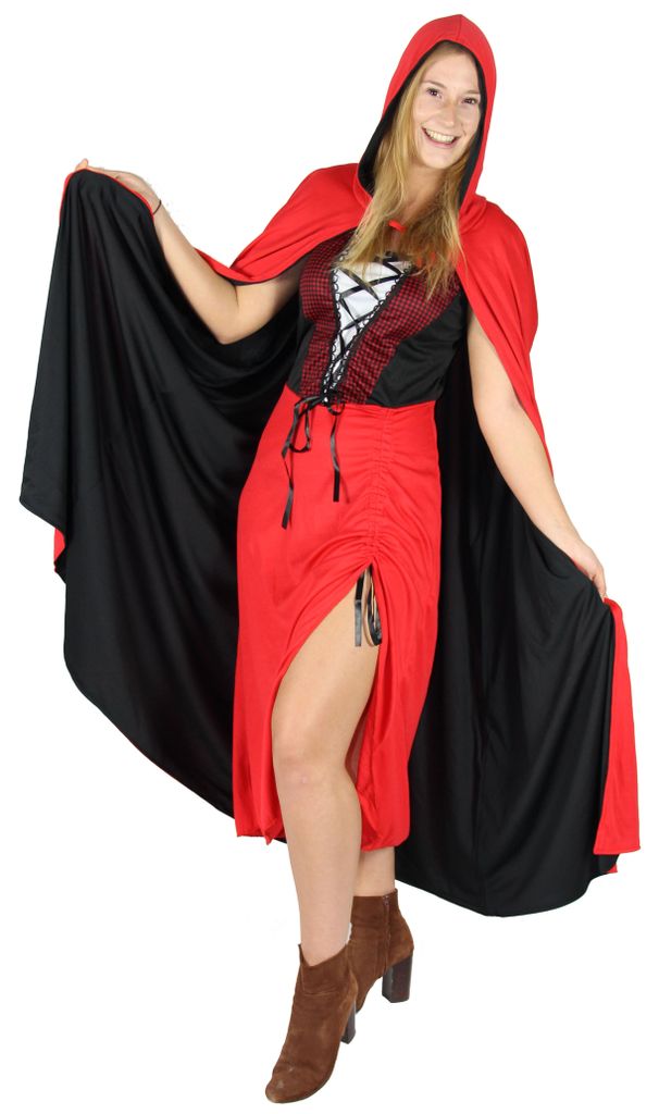 Rotkäppchen Halloween Kostüm für Damen, Größe:XXXL Produktbild 