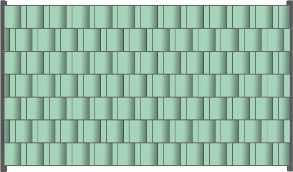 Wallario Zaunsichtschutz mit Motiv Pastellgrün für Ein- und Doppelstabmatten Zäune in der Größe 250 x 140 cm