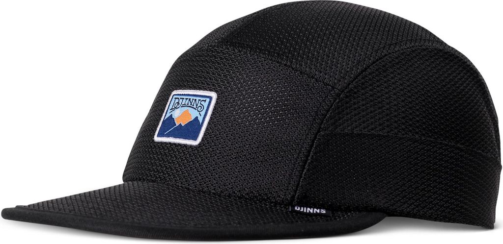 DJINNS 5 Panel Soft Flat Cap Perfo Mountain black