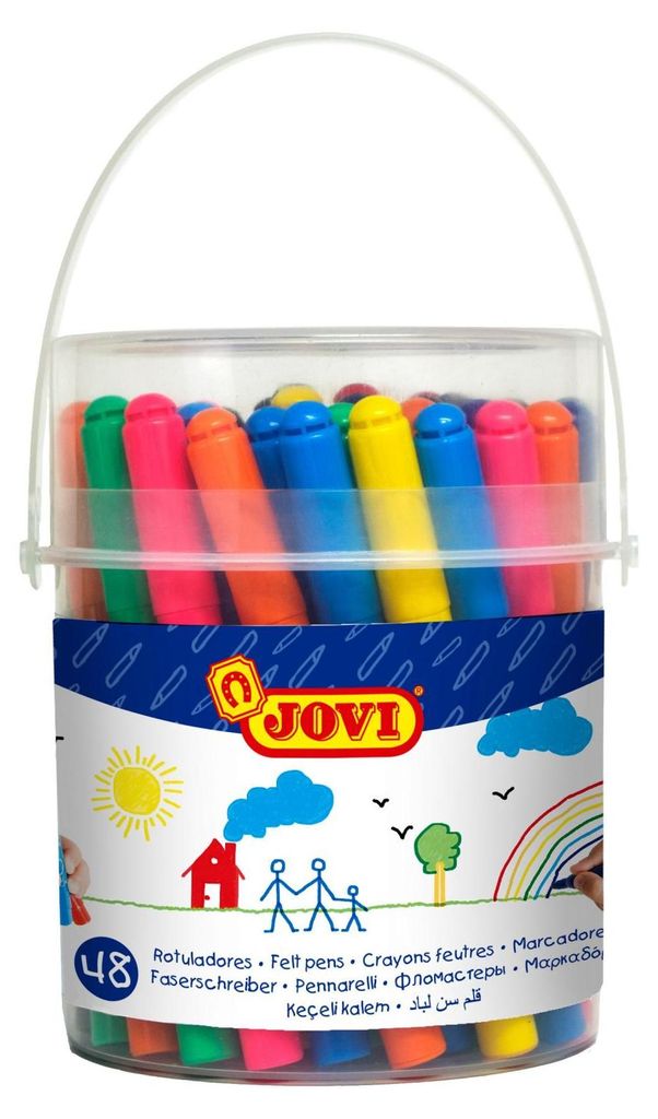 JOVI Jumbo Filzstifte farbsortiert, 48 St.
