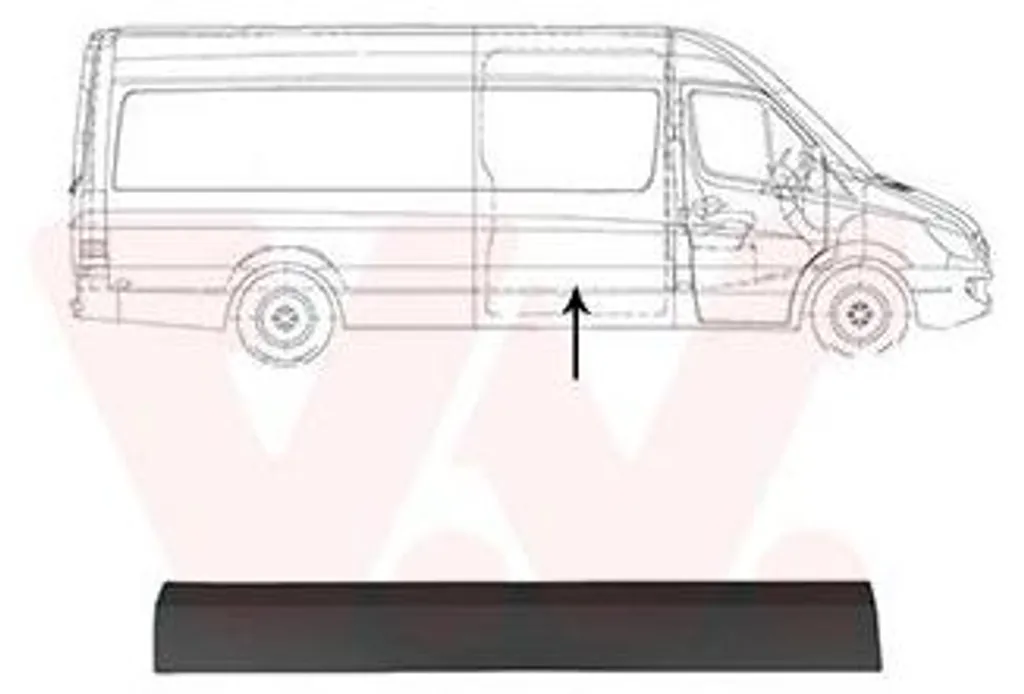 Remplacer barre latérale droite cassée 3077426 VW Crafter et Sprinter