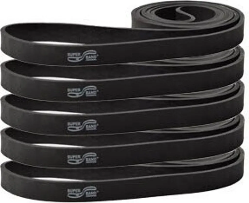 Élastique de Fitness Superband LIGHT Dittmann - Lot de 5 Bandes Noires