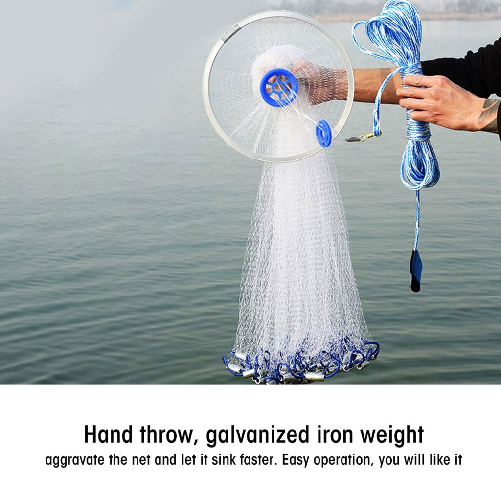 Rybářské sítě Casting Net pro rybaření, Nylon Monofilament Obrázek produktu 