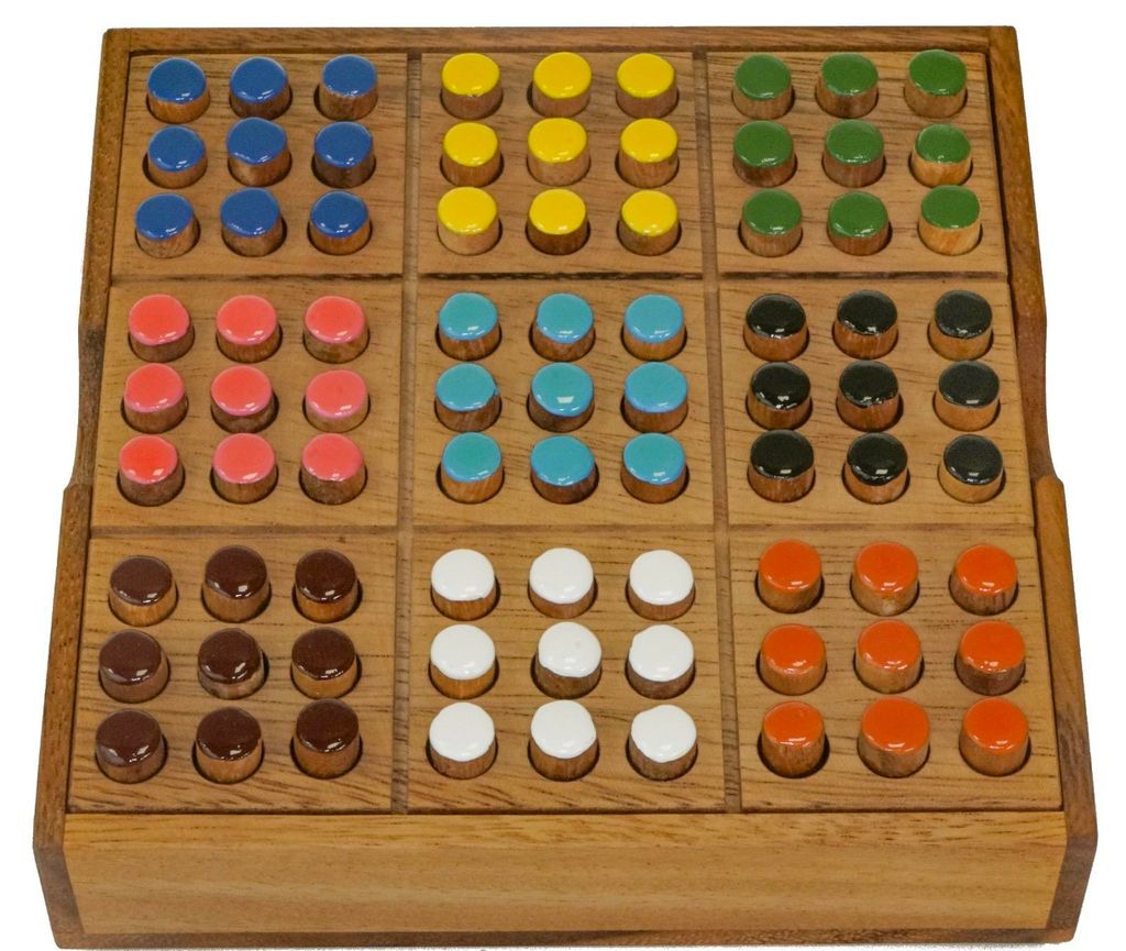 Memoria – Gedächtnisspiel mit 81 Steckern aus Holz für 2–6 Produktbild 
