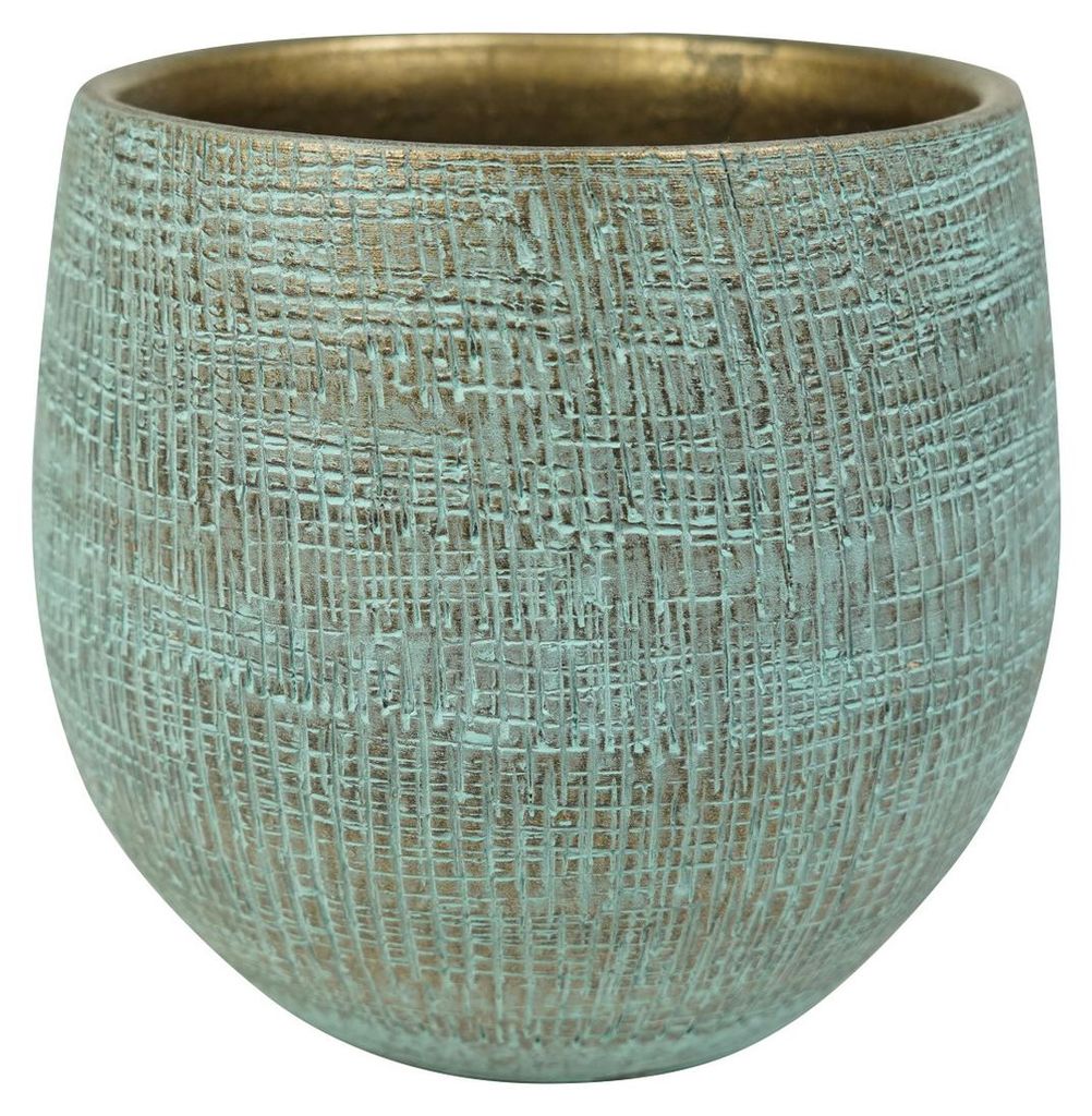 Steege Pflanztopf - moderner Look - blau - 18 x 16 cm Produktbild 