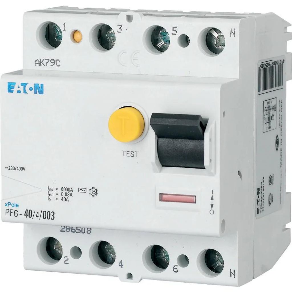 6kA PF6-40/4/01 Differenzialschutzschalter Produktbild 