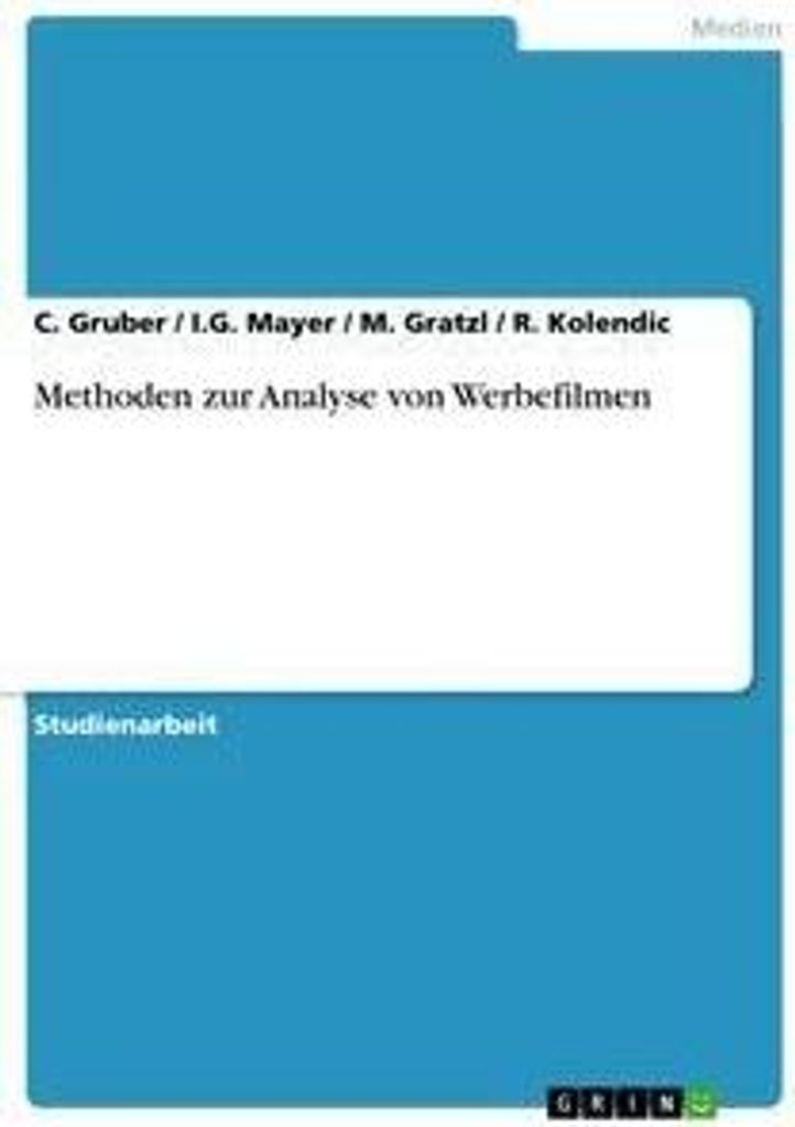 Methoden zur Analyse von Werbefilmen