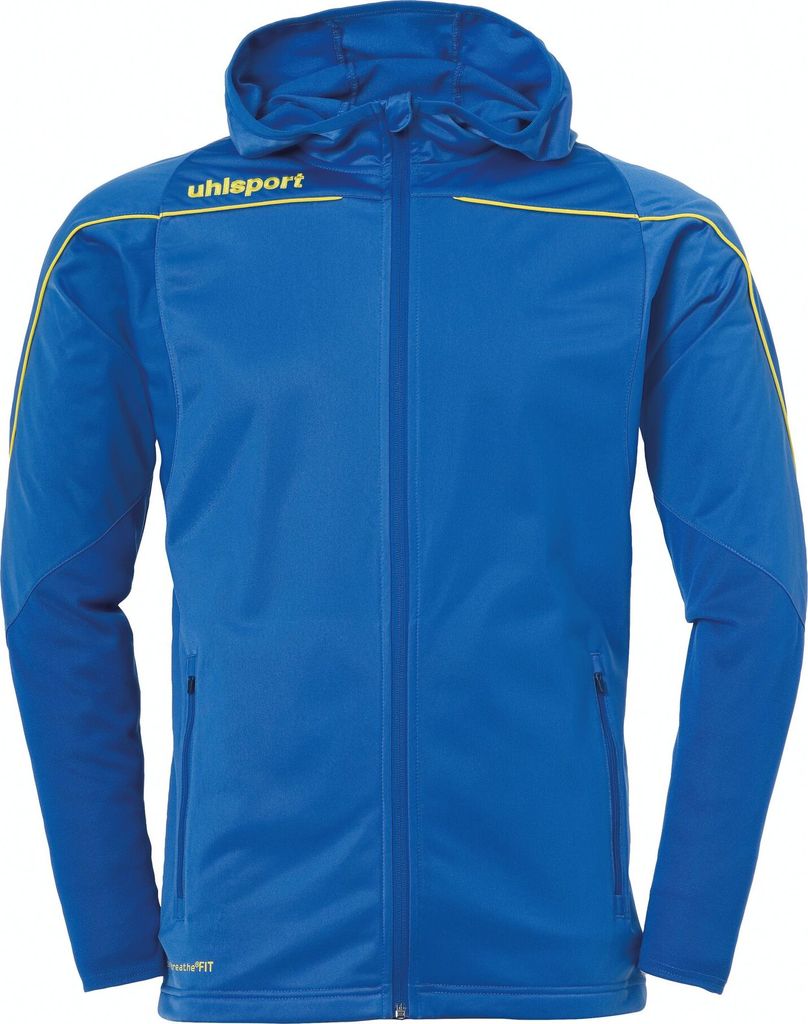 Uhlsport STREAM 23 TRACK HOOD JACKET 116 azurblau/limonengelb