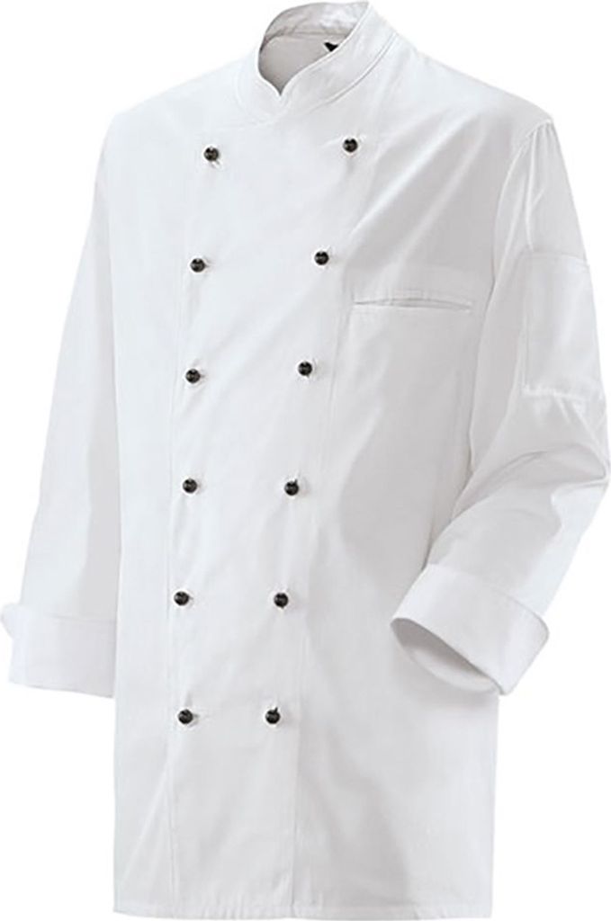 Kochjacke, weiß, Größe 42 : 100% Baumwolle 230 g/m² : weiß Produktbild 