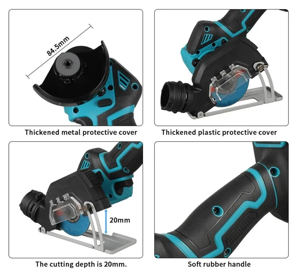 Meuleuse d'angle moteur brushless compacte et légère rouge sans fil