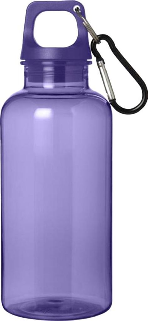Karabiner Wasserflasche "Oregon", Recycelter Kunststoff, 400ml PF4331 (Einheitsgröße) (dunkellila)