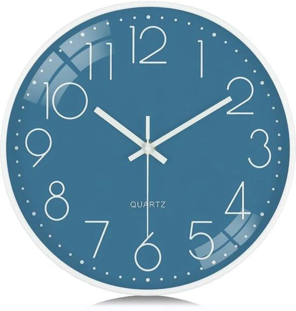 Horloge murale silencieuse pour dormir sans bruit : modèle 30 cm