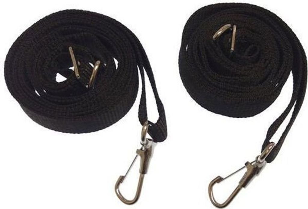 Taylor Verstellbarer Bimini-haltegurt 1.8 M Schwarz 25 mm Schwarz 25 mm