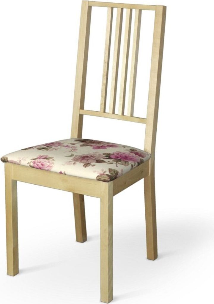Dekoria Börje Sitzbezug, beige- rosa, Stuhlbezug Börje