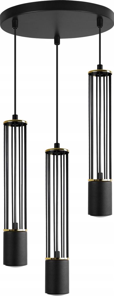 LED Deckenlampe Hängelampe Plafond schwarz elegant Loft Röhre GU10