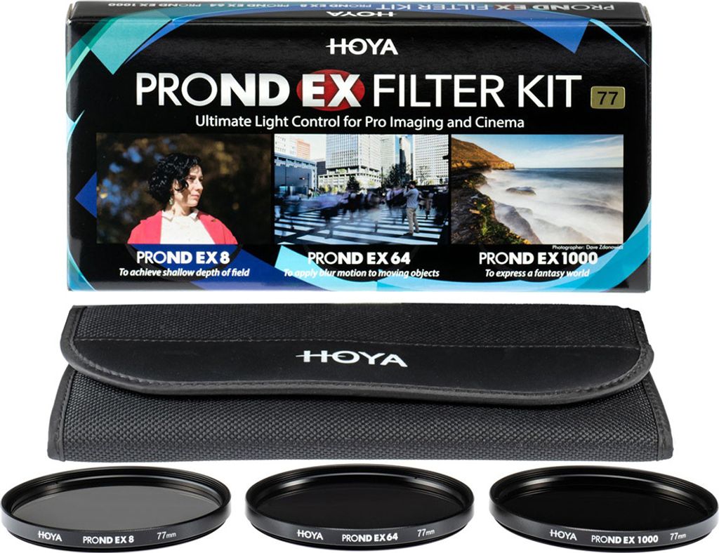 Kit filtri HOYA PRO ND-EX Pro ND8/ND64/ND1000 77mm Immagine del prodotto 